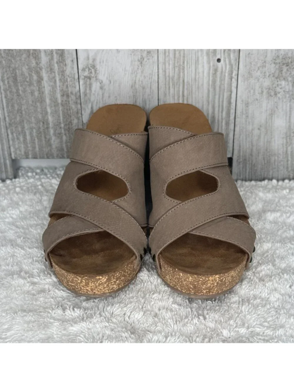 Vintage 7 Eight Wedge Platform Sandals 6 M